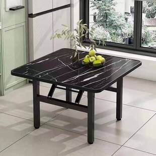 折叠桌正方形吃饭桌子可折叠地摊桌夜市饭馆餐桌出租屋四方小桌子