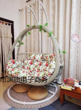 吊阳台椅摇篮椅家吊床懒人秋千UYS室内双用人吊椅椅子摇三件篮套