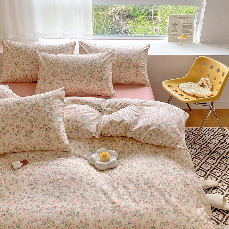 60支小碎花件新套全棉TY587活四性印花清4件套单纯棉被床套1.8m床