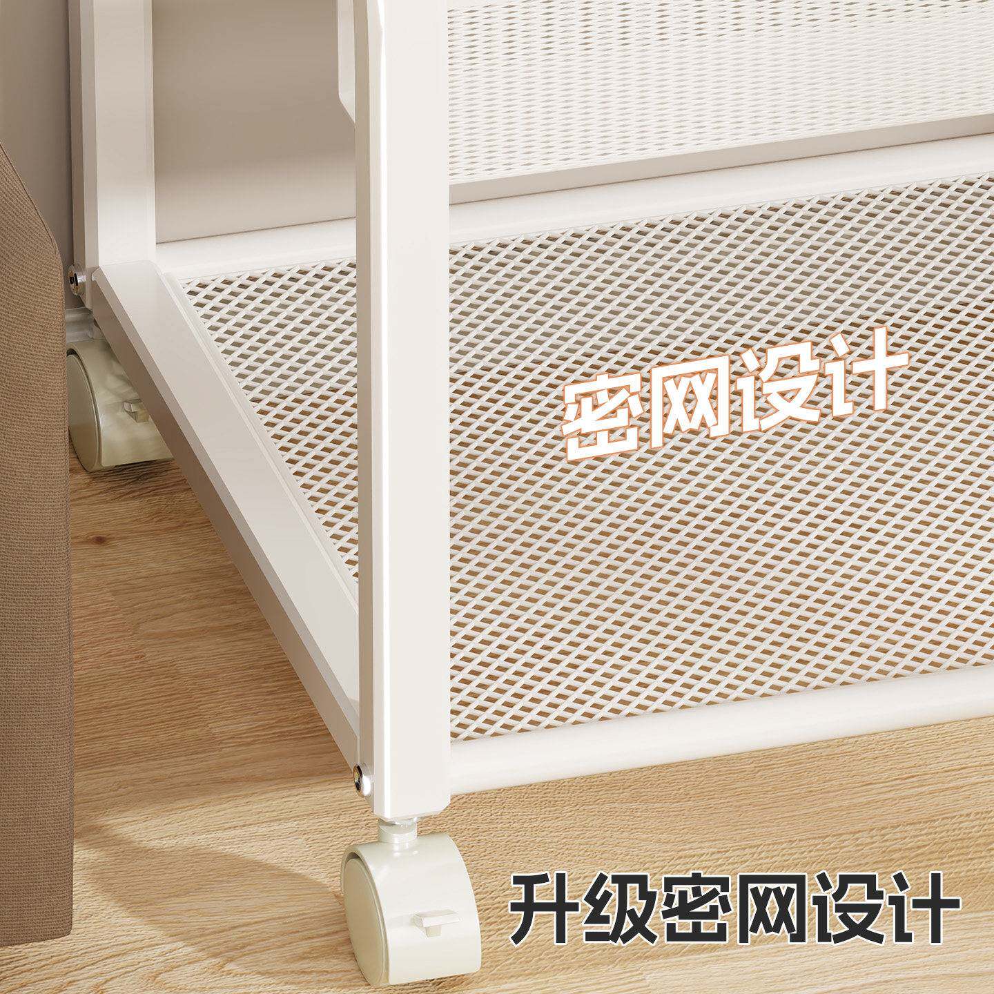 儿童书架移动小推车简易装书箱宝宝绘本收纳架一体靠墙书柜阅读架