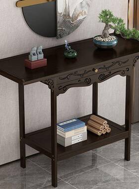 新中式玄关桌玄关台slj-xgt1窄入户家正对门轻奢柜装饰靠墙供桌用