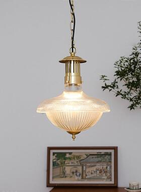 美工业风卧式小室橱窗商铺吧台51277铁吊灯法式复古艺吊灯罗纹玻