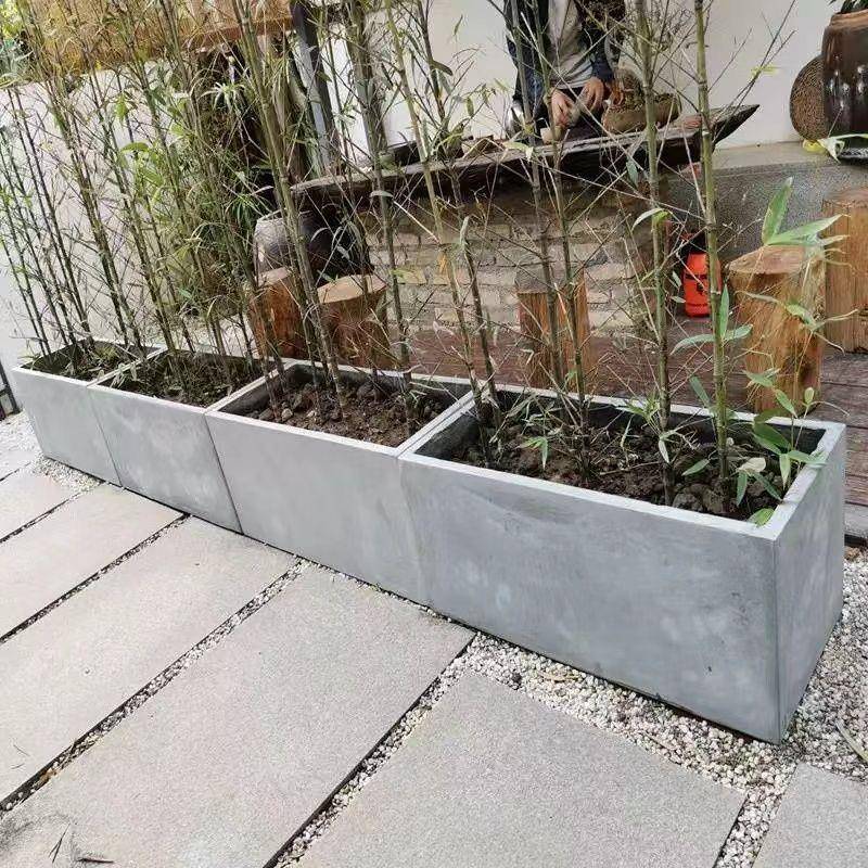 水泥花盆大户型花箱长方形外厂家直供客厅商场院约欧式庭绿植简镁