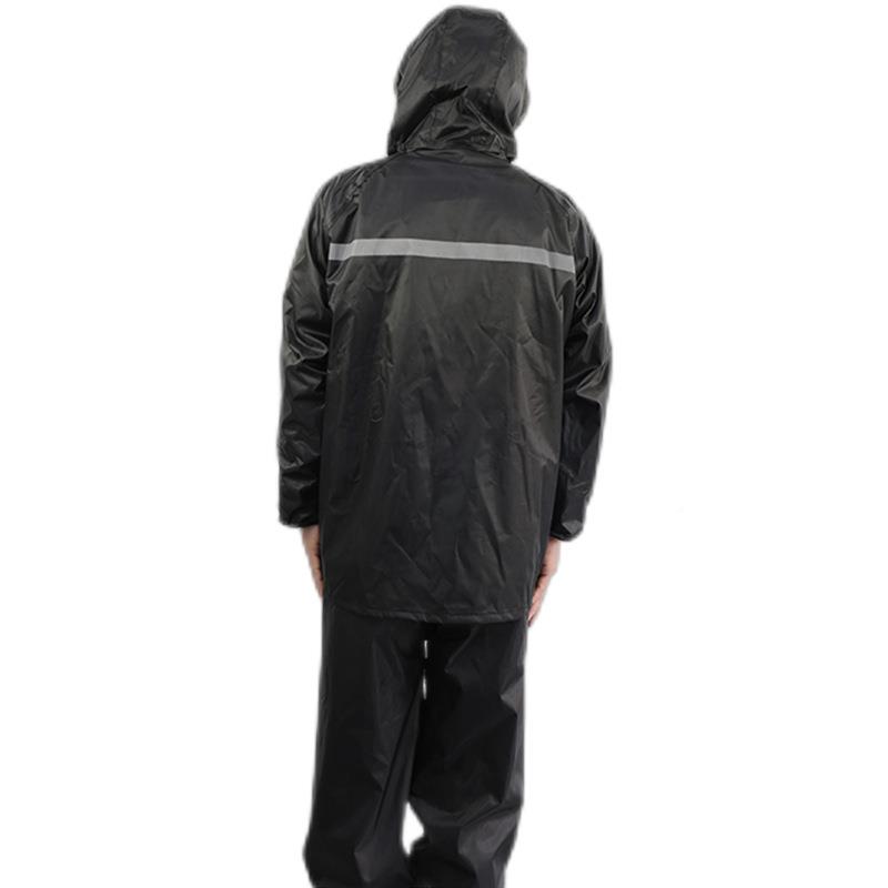 盾HD-RA003带反光条双层分体雨C（衣带网格843内衬、可拆卸汉大帽