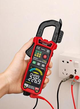 华博精DHT205数字钳形表交直流600工A测多功能HT205D钳电维修万用