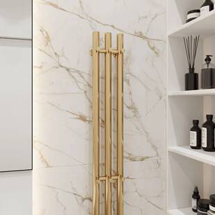 跨境电热毛巾架带挂钩不锈钢碳纤维发热智能控制浴室毛巾架浴巾架