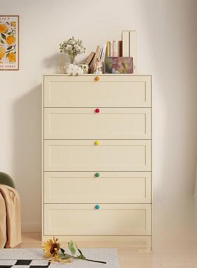 钢制五斗柜落多层用铁艺储物柜屉卧室床家尾奶CEZ油风简约现代抽