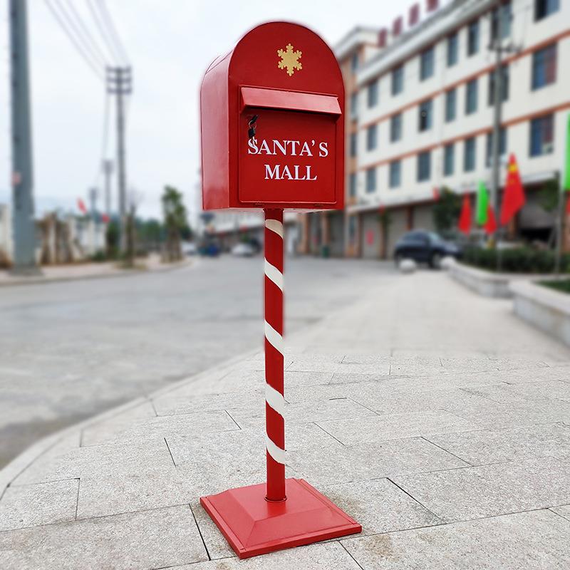 欧式复古铁信箱手工庭院艺装饰BKH实用地摆件工落业风影摄道具邮