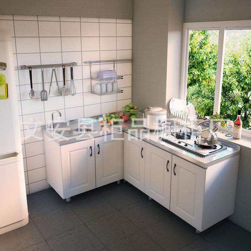 租房用洗用菜碗柜整体橱柜简易经济型厨房柜柜无品牌/子灶台家水