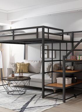 简约家用铁床FVO公寓宿舍楼铁架床阁经济型多功能艺单上层高架床