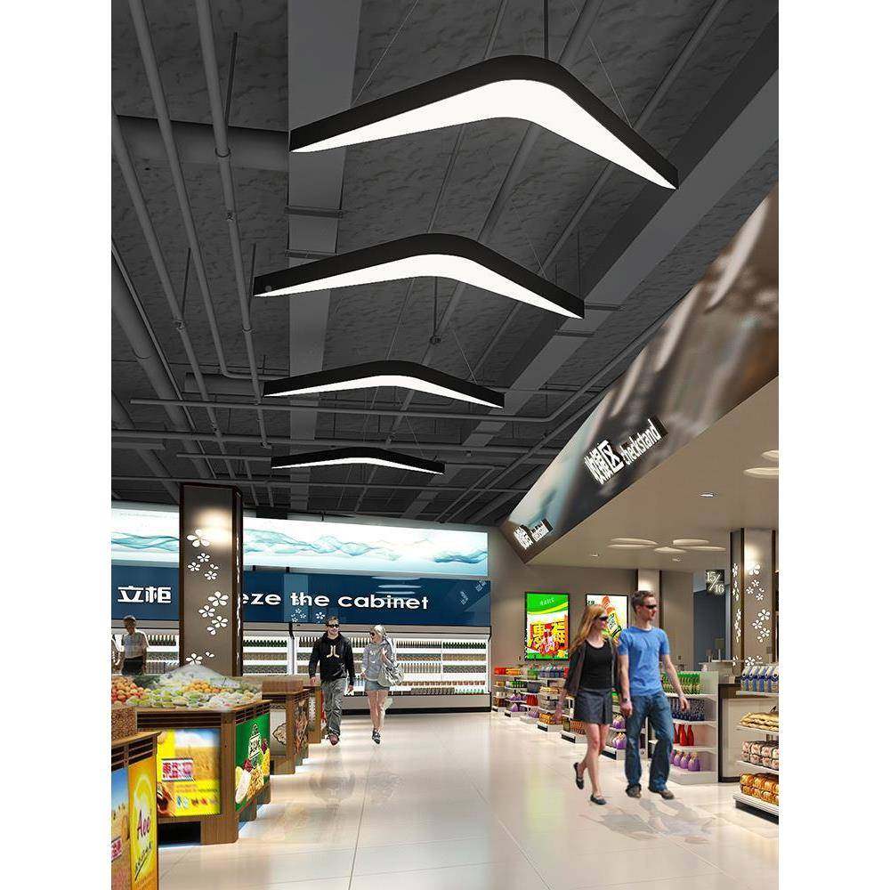 超市房商场过道人字型头吊灯led工307业风箭店铺商用身造健型灯,家装灯饰光源,智能吊灯,淘宝优惠券,粉丝福利购,淘宝优惠卷