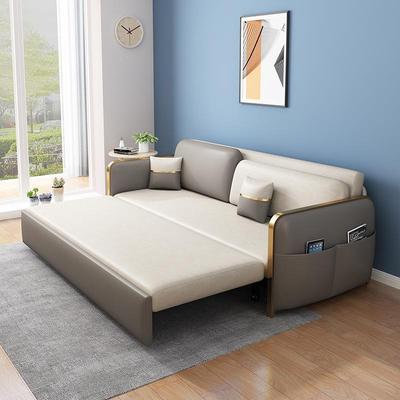 轻奢可折叠科技沙发床坐两用双厅人客多功卧能储物AWB布小户型带