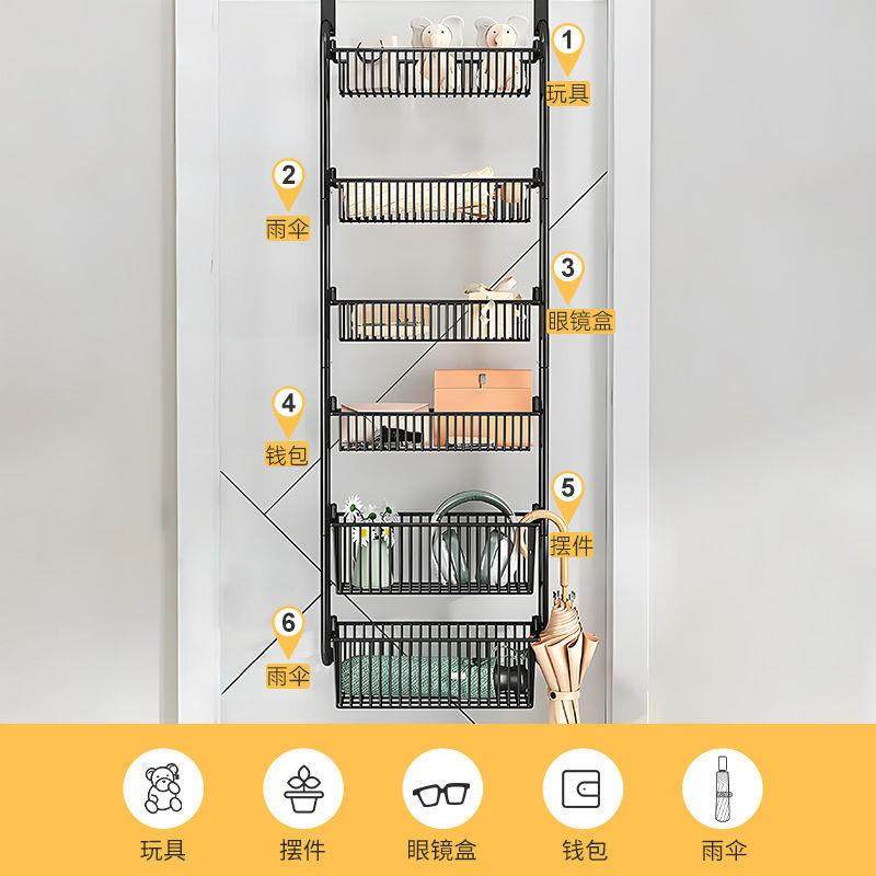 门后挂置架免架打安装厂家直供卧室浴物室置物架多层储物挂篮孔门,收纳整理,书桌收纳置物架,淘宝优惠券,粉丝福利购,淘宝优惠卷