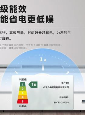岛IHM冷柜冰柜冻商用大容量用冷柜冰箱冷藏展示柜保鲜两透明玻璃