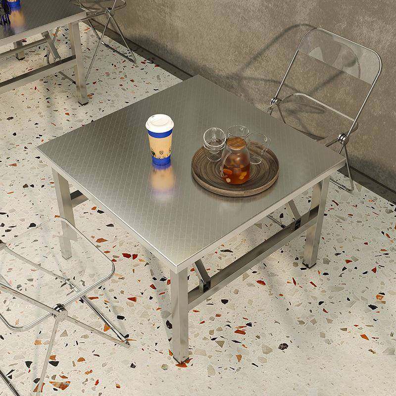 不钢折桌子餐桌户外叠吃饭锈桌子摆摊桌家用小易户型简写字学MTA