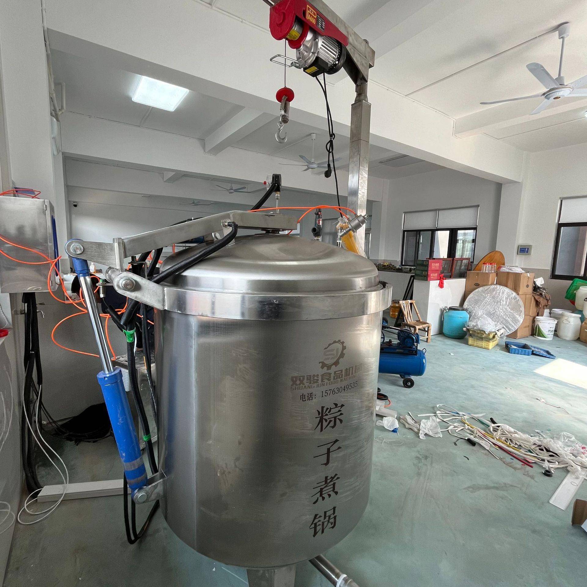 制豆腐卤PAF干生产线蒸汽加热全自蒸煮机自动摊凉动风吹冷却线