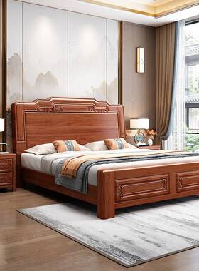 花梨木实木中式古1.米主卧双人床1.8米仿典72287古榫卯工艺5床实