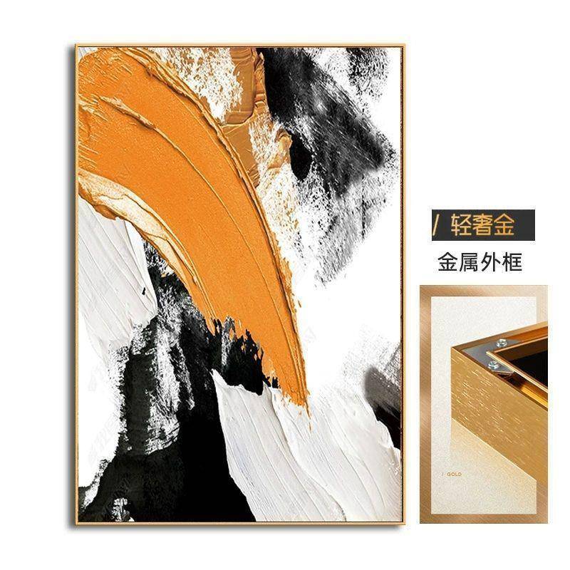YLI顺丰手工肌绘油画体抽象装饰画砂岩理纯手客厅玄关餐厅墙面立