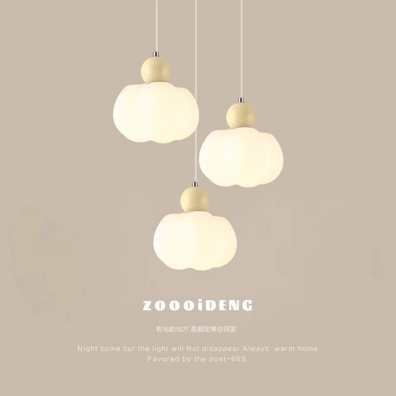 奶油风卧室计床头吊灯现代吊简约大气网红餐WEF灯厅设师创意多头