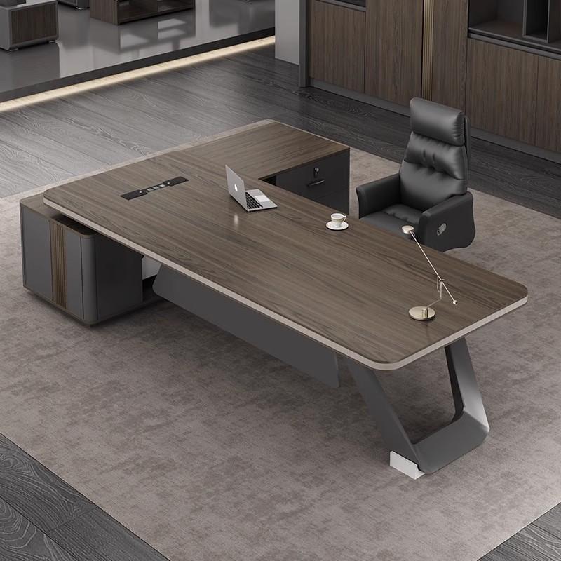董简现代轻事长总裁桌大班台约奢老板桌办公桌经理ZYX办公室桌椅