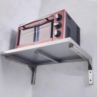 ARR家用厨房层板托防锈微后波炉烤箱店架厨置物架房墙上饭厨货架