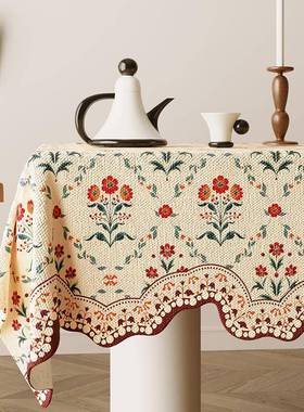 桌AL101648布麻布艺防水免洗餐垫桌感轻奢感异形耐高温茶几餐布盖