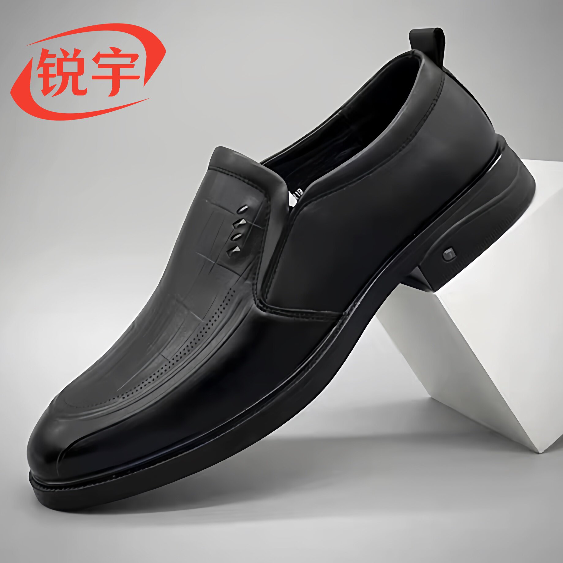 春秋季新款男士尖头正装商务头层牛皮英伦风黑色结婚鞋休闲皮鞋男