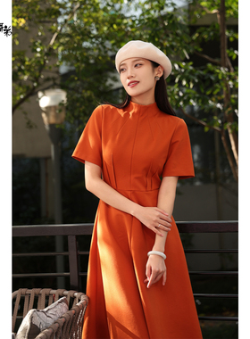 Girdear/哥弟夏季爆款新款高档高腰显瘦优雅洋气连衣裙1500531