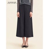 阔腿八分裤 简约高腰显瘦百搭时尚 女110035 哥弟26年春新款 Girdear