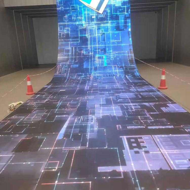 科技规划博物馆LED互动地砖屏 P4.81室内全彩墙面显示屏幕工程