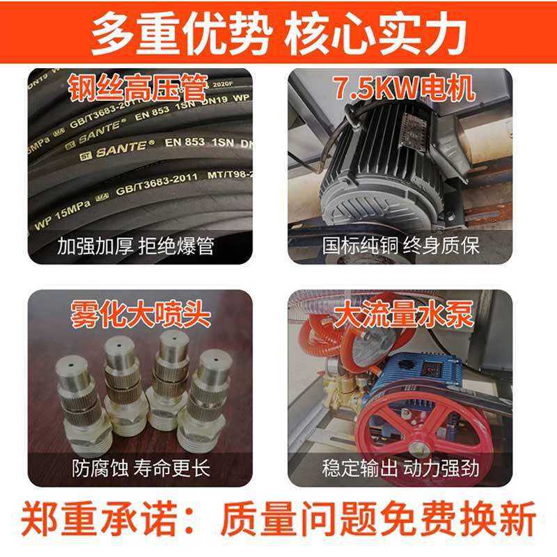 厂家直销工地塔吊喷淋系统降尘降温高空塔机整套洒水设备造雾机器