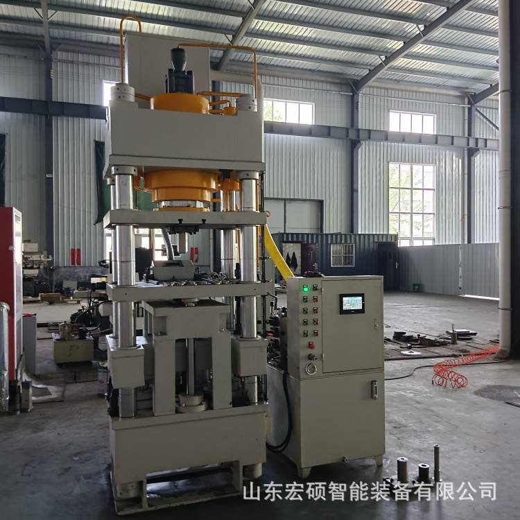 200T全自动粉末成型四柱液压机铁粉铁渣钨钢粉铝粉各种粉末成型机