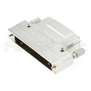 SCSI连接器 CN型焊线公头 68P 100P螺丝式锌合金外壳180度出线