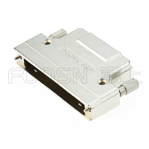 SCSI连接器 CN型焊线公头 68P 100P螺丝式锌合金外壳180度出线