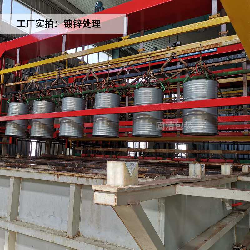 厂家直供200L闭口圆形镀锌双筋铁桶208L化工油桶涂料桶铁皮桶