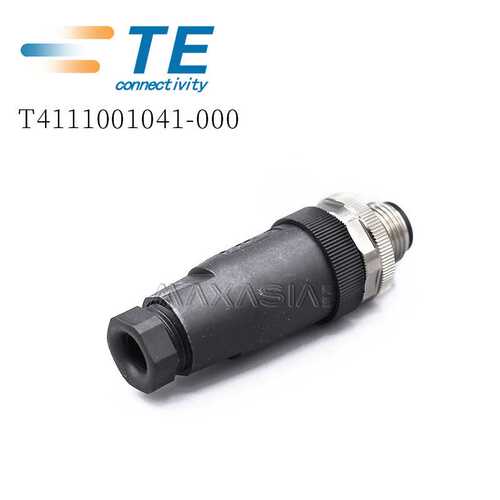 TE 泰科M12现场接头T4111001041-000 公端 4芯 A code, PG7