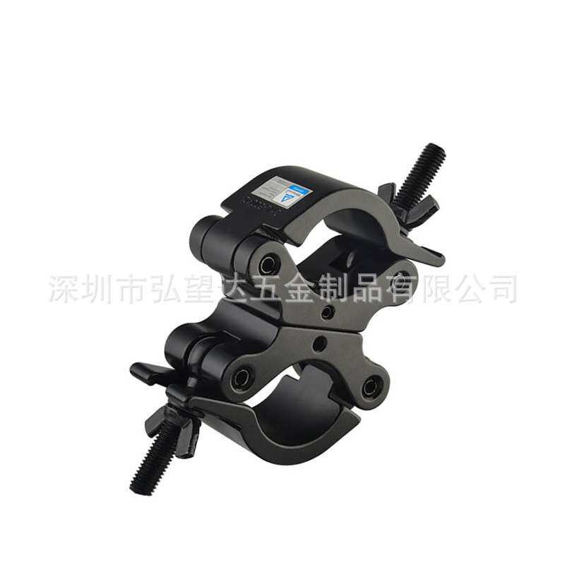 舞台灯钩双环扣射灯灯光挂钩360°旋转通用型灯钩安全灯钩桁架夹