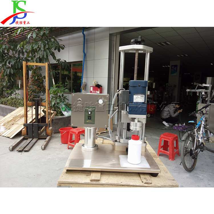 全自动半自动两用旋盖机 手扣式瓶盖锁盖设备