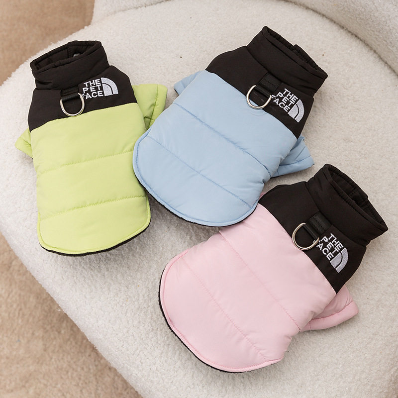 小狗狗棉衣冬天保暖棉服幼猫幼犬加厚两脚外出可牵引宠物服饰防寒