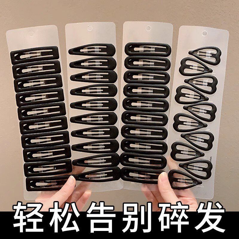 简约黑色发夹侧边刘海bb夹女碎图片