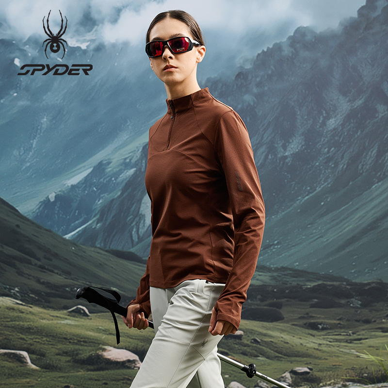 SPYDER秋季女子修身休闲运动T恤