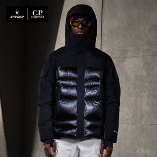 羽绒服CP25FW211M 3L短款 SPYDER蜘蛛C.P联名限量秋冬男子Gore Tex