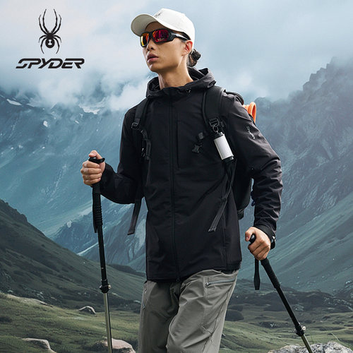 蜘蛛秋冬男子防风保暖梭织夹克