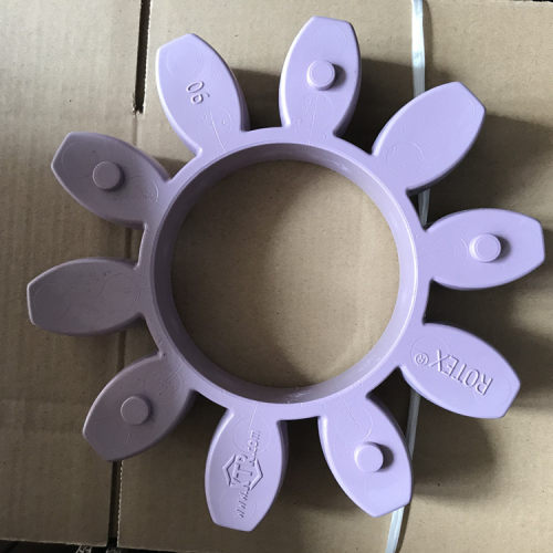 ROTEX55外径120联轴器减震缓冲垫子八角弹性体8瓣梅花圈内60胶块