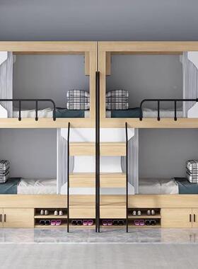 学校上下铺太AIO空舱全包床工宿舍双层公寓实床青旅民宿用员组合