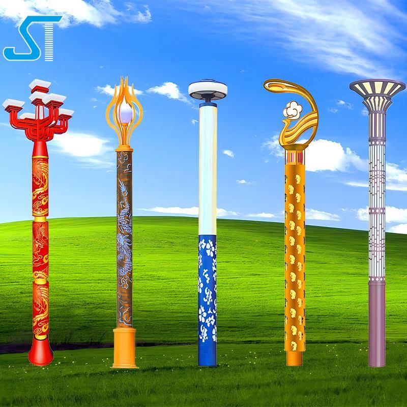 太阳能墅庭院灯户外超亮中式学校防别水灯方路形灯CVB柱LED庭院灯