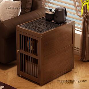 自上水客厅沙烧发边柜家KWL用茶桌水壶一体动移动茶台茶茶几水柜