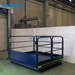 ETN带护栏机固式升降物装卸剪叉式平台厂房升定降工作货台