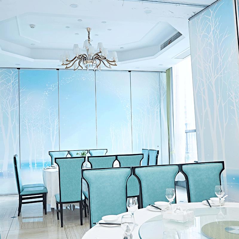 办公室活动式024458隔断店屏风酒议室新式中隔音移动隔断吊轨悬挂