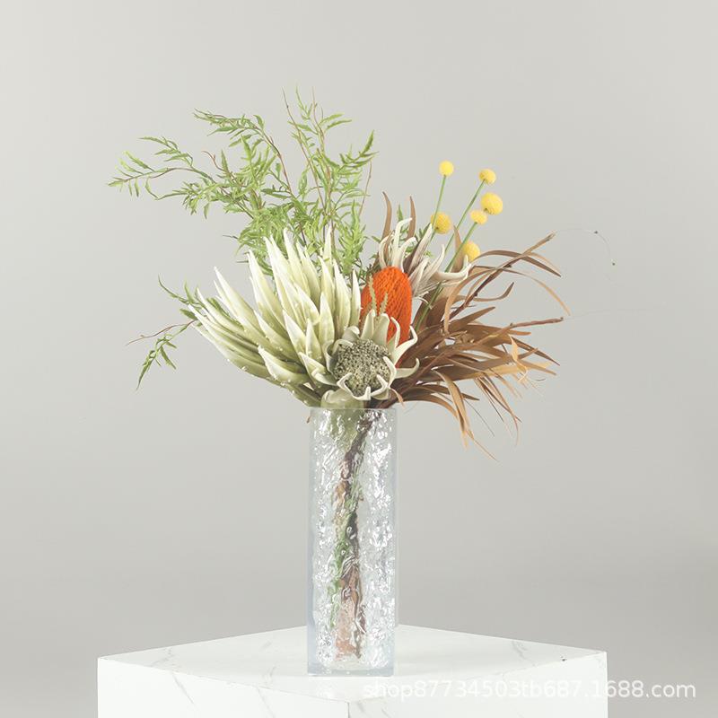 轻奢摆现代亚克力在花器件现是仿真花艺装饰品楼NXX处整体花售艺